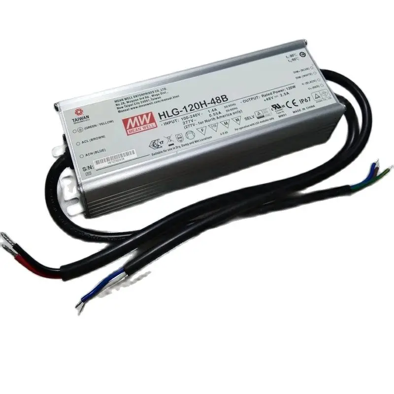 LM301H EVO Led Driver 120W Grow Light Quantum Board HLG-120H-48B/AB 48V Power Supply Dimmable Meanwell Waterproof Plants Indoor
