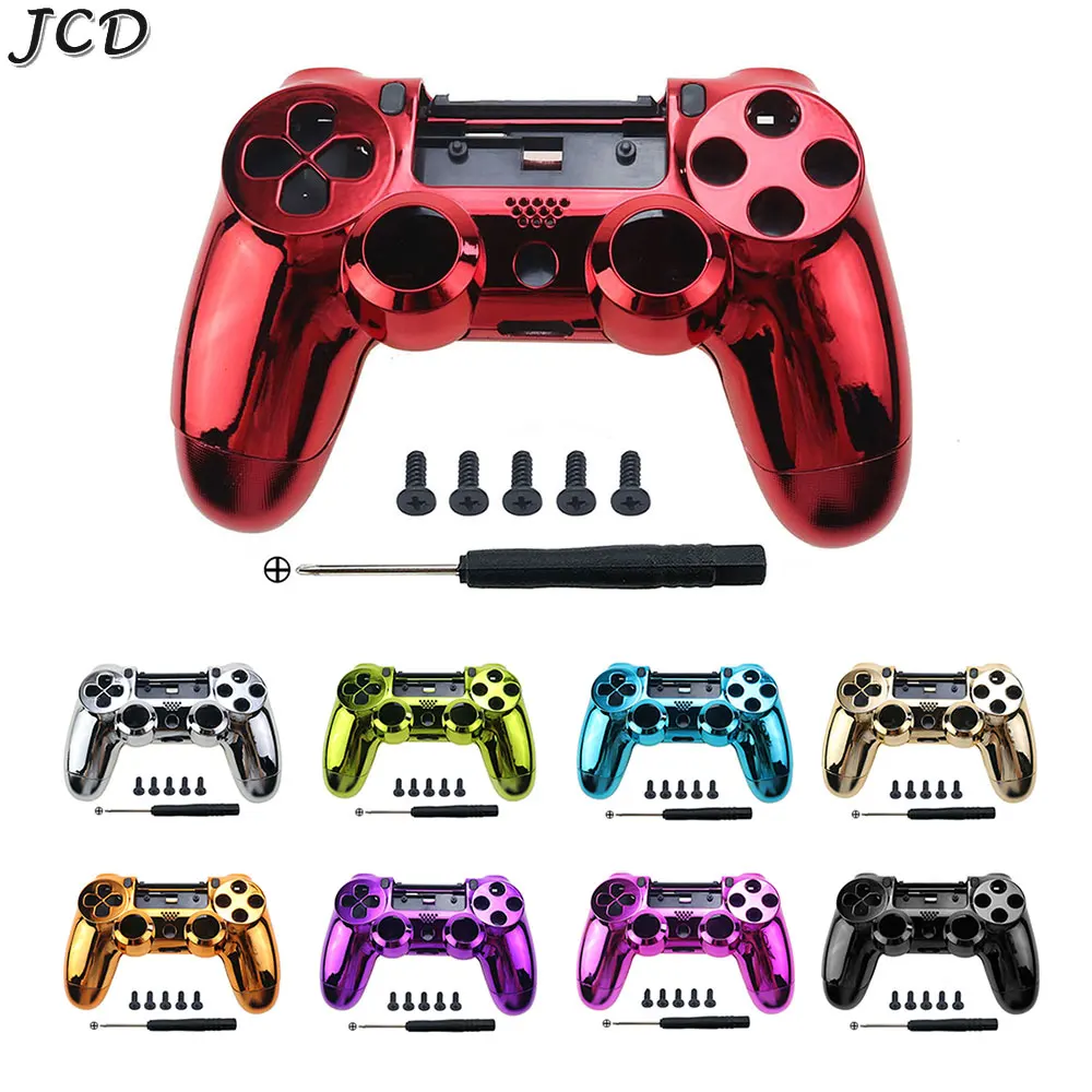

JCD Chrome Hard Shell Protective Case With Inner Frame Tools For PS4 5.0 JDM-050 055 JDS-050 055 Controller Housing Cover