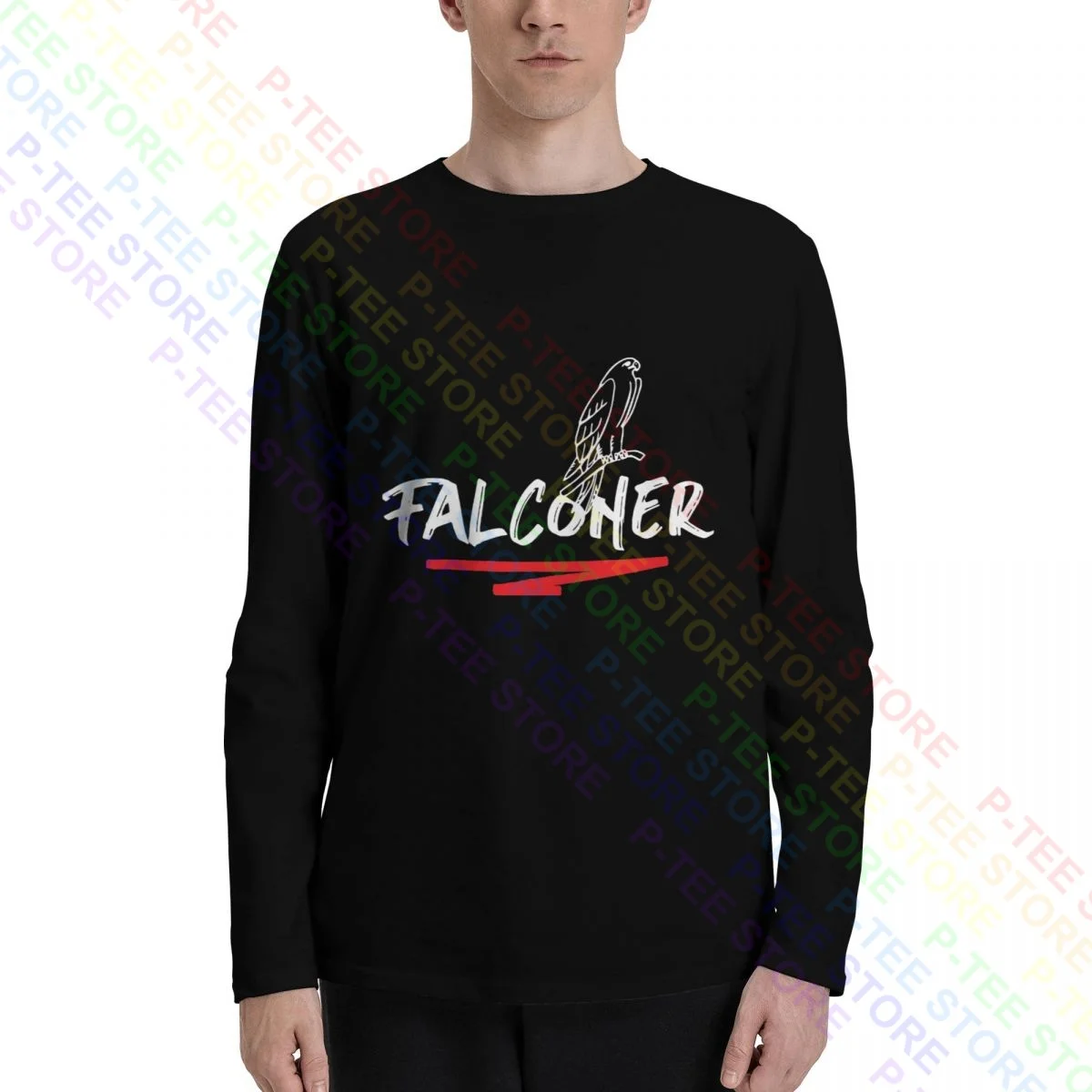 Falconer Falconry Falcons Caccia Bird Of Prey Falconer T-Shirt A Maniche Lunghe T-Shirt Tee Best Unisex