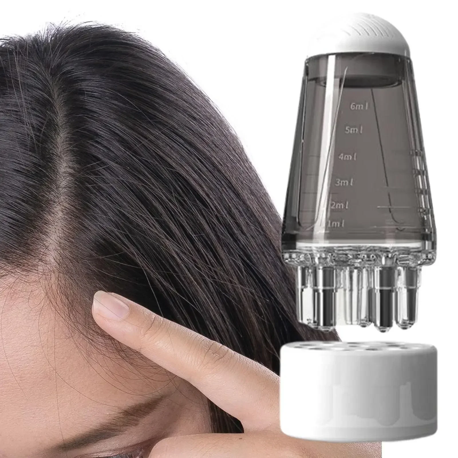 Scalp Applicator Massage Comb Mini Head Massager Roller Ball Brush Hair Growth Essential Oil Medicine Liquid Applicator DIY 1Pcs scalp applicator comb