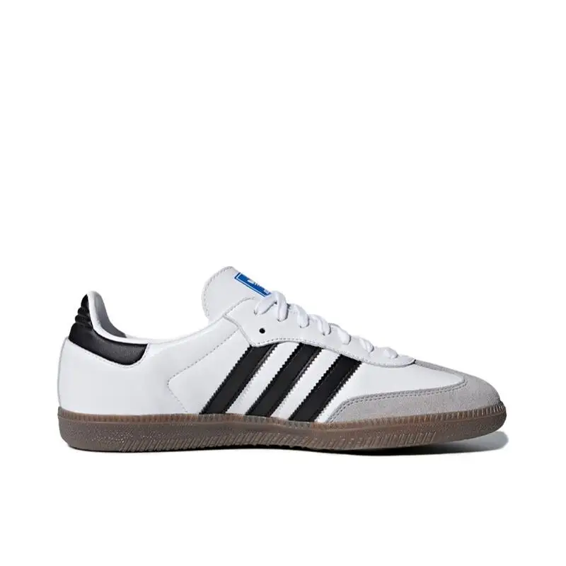 Adidas Originals Samba Men's and Women's Skateboarding Shoes Wear Resistant Low Cut Board Shoes Anti Slip Comfortable White skateboarding shoes