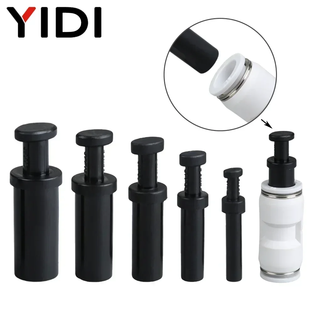 30pcs PP Pneumatic Plastic Plug Air Compressor Hose Quick Connector Pipe Tubing Tube Fitting 4MM 6MM 8MM 10MM 12MM 4 6 8 10 12
