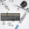 Airbrush Quick Disconnect Coupler Release Fitting Plug, 6pcs 1/8 in BSP Male and Female Connections Adapter Air Brush Accessory 6