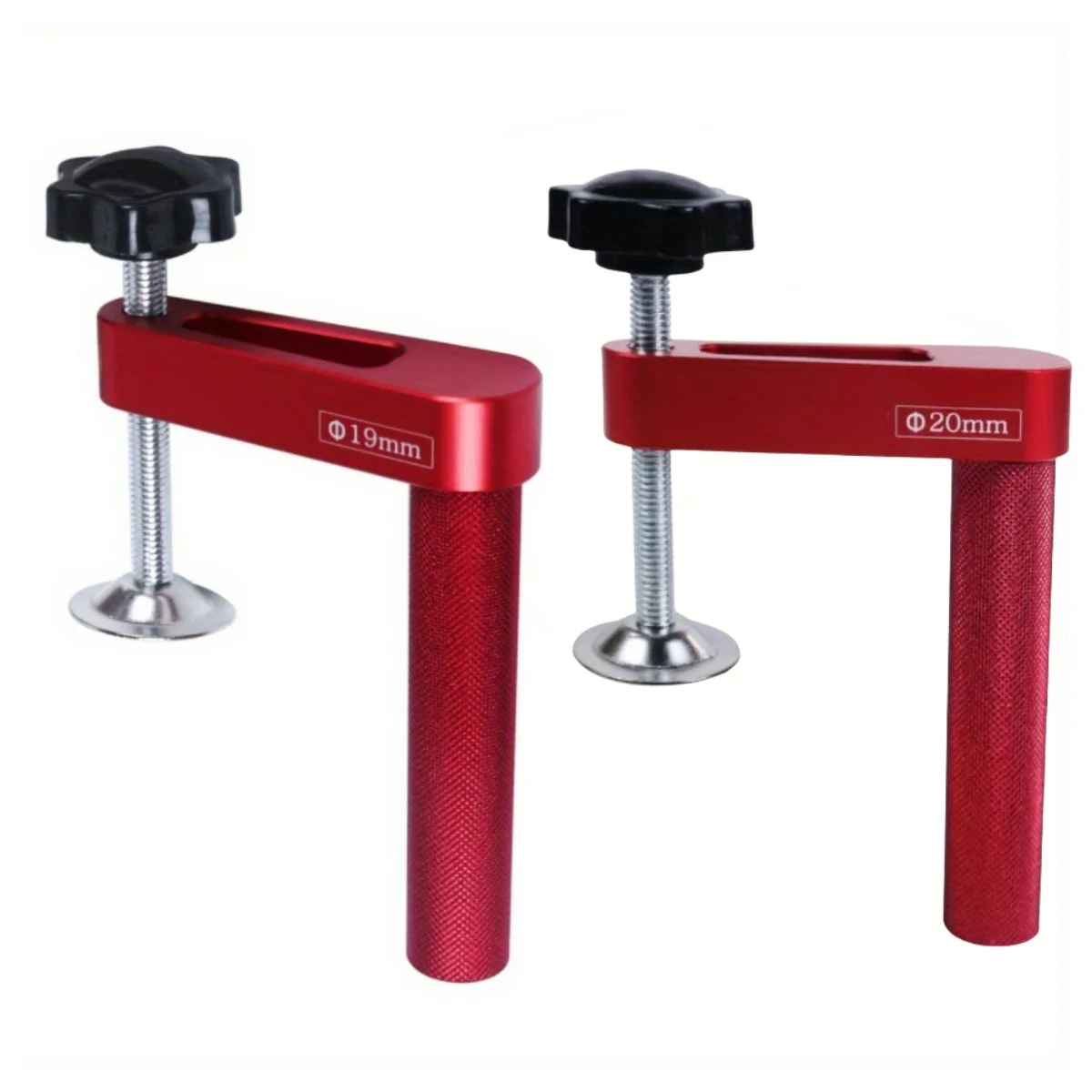 Woodworking Clamp 1pc/2pcs Dog Hole Clamp 19mm / 20mm Woodworking Bench Stop Bench Dog Clamp Aluminum Alloy Desktop Fixed Clip-Hold Down Clamps