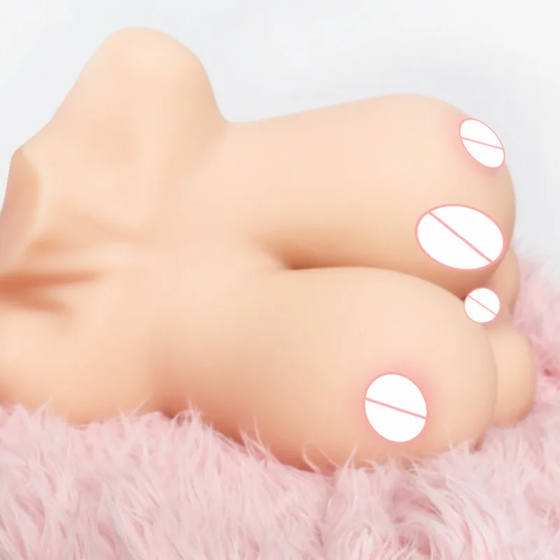Tanie Realistyczne piersi silikonowe seks lalka z głową sztuczne pochwy cipki prawdziwe duże sklep