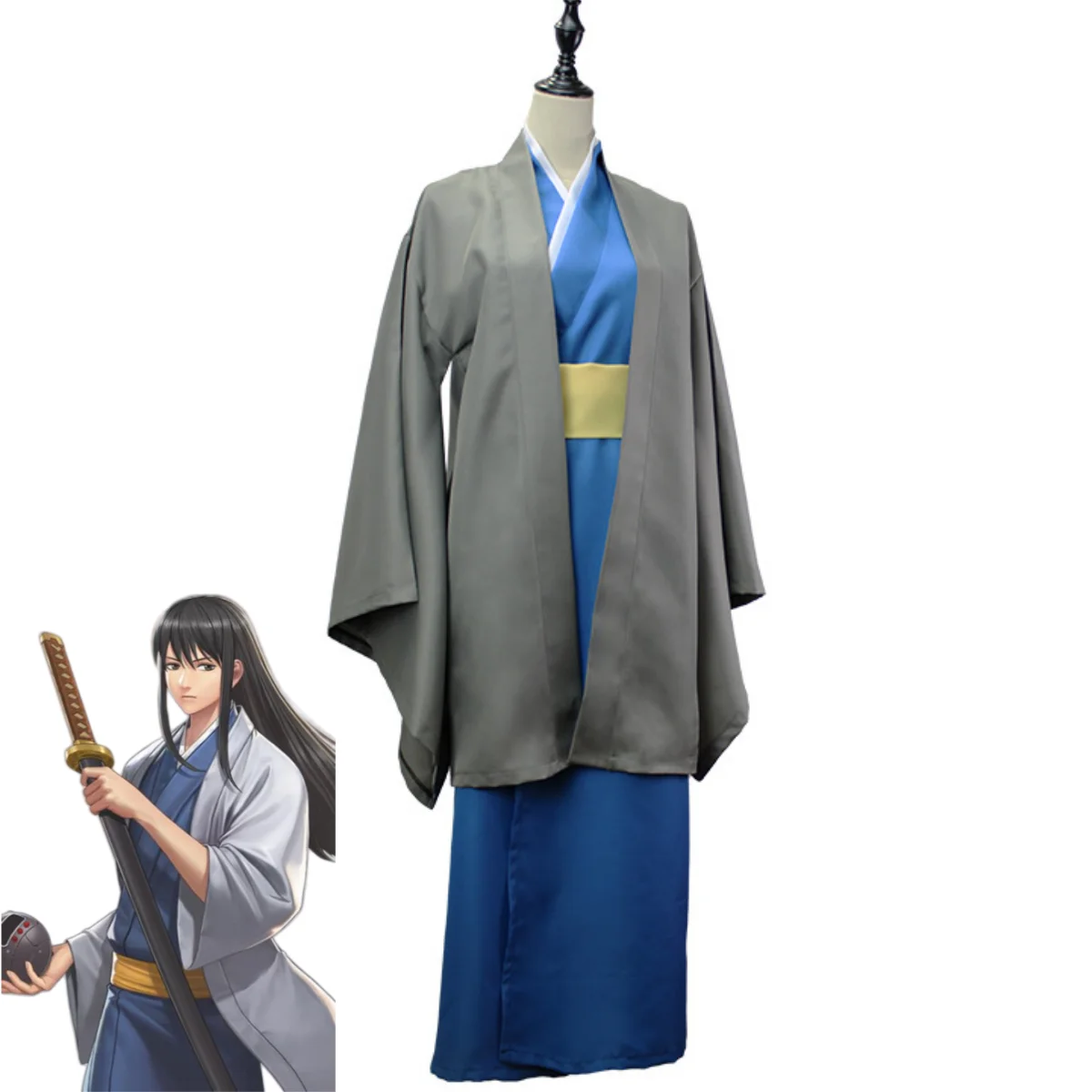 Gintama Gintoki Sakata Yukata Cosplay Costume