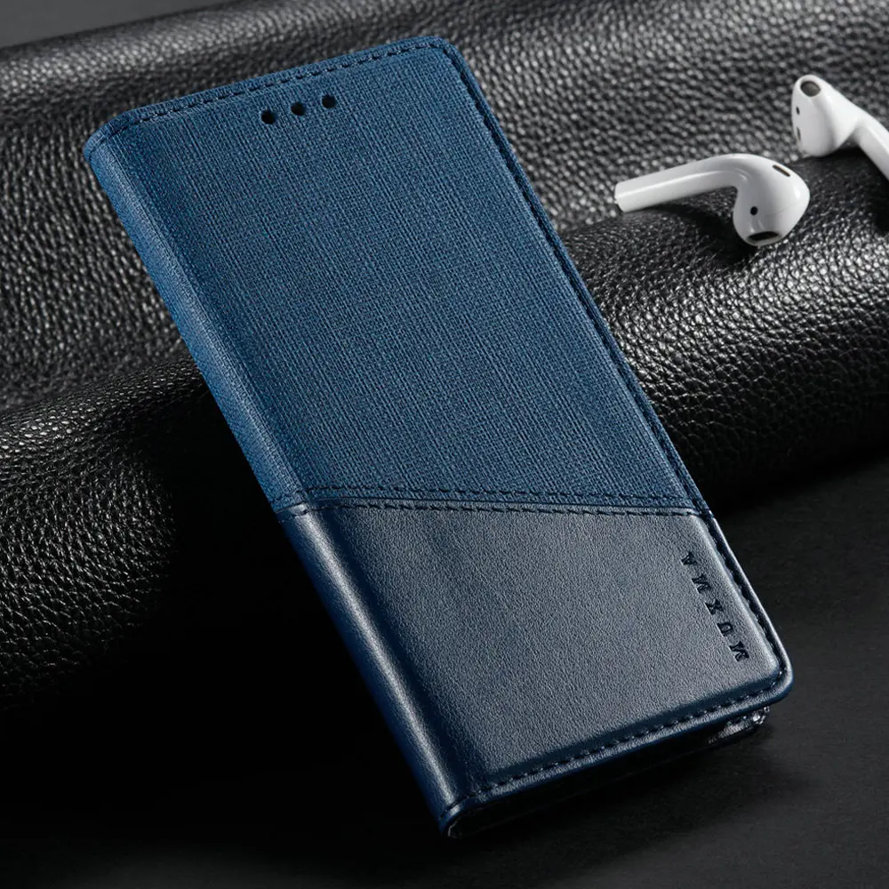 Étui d'Origine Oppo A57 et A57s Porte-cartes et Support Stand, Flip Cover - Noir - Français