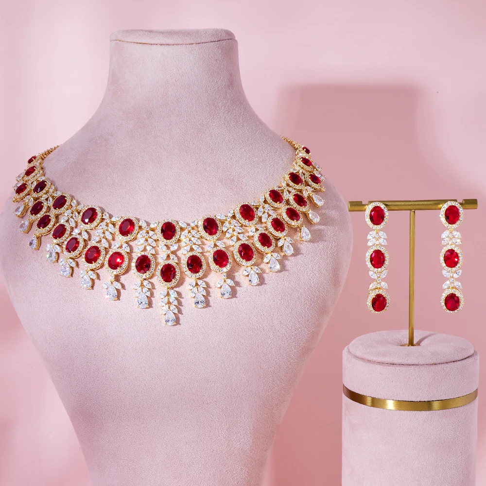 INJEWELIFELuxuryWomensJewelrySetCubicZirconiaIndianDubai