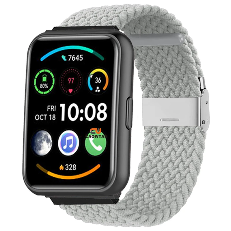 Braided Nylon Loop Strap - Woven Elastic Wristband Replacement Bracelet