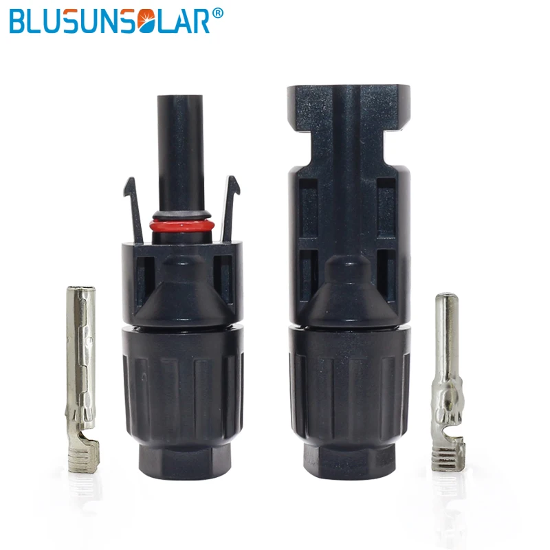 1 Pair of Solar Connector Solar Solar Plug Cable Connectors (male and female)  for Solar Panels and Photovoltaic Systems - AliExpress