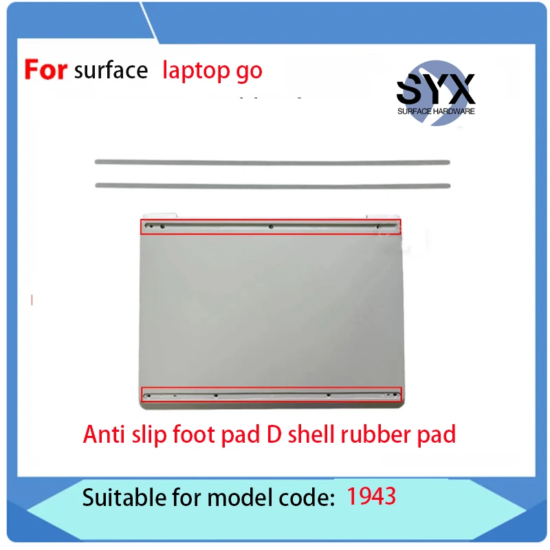 For Microsoft Surface Laptop Go Anti Slip Strips 1943 D Case Rubber