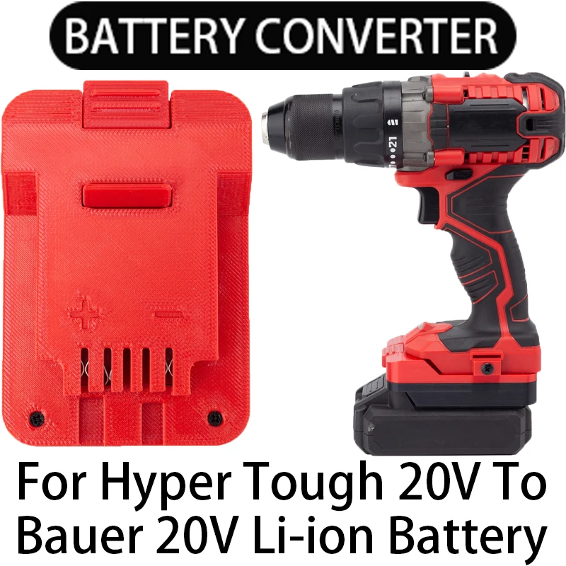 

Battery Adapter/for Bauer 20V Li-Ion Tools Converter to Hyper Tough 20V Li-Ion Battery/Power Tool Accessory