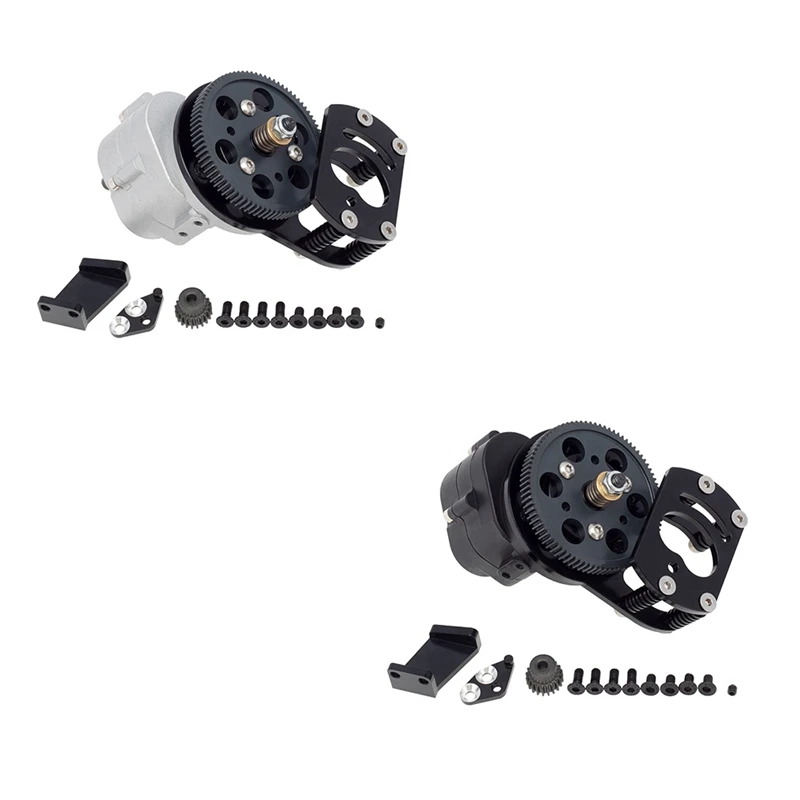 

Hot Sale Metal R3 Single Speed Transmission Gearbox With Motor Gear Mount For 1/10 RC Crawler Car RC4WD D90 II D110 Gelande 2