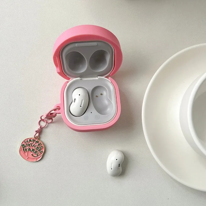 3D Birthday Cake Silicone Cartoon Earphone Case with Pendant Cover