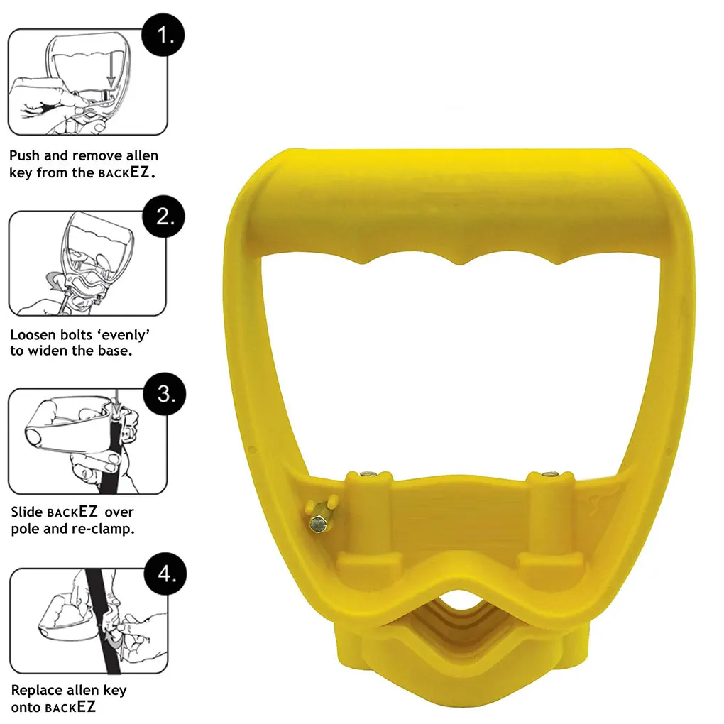 Shovel or Rake labor-saving Handle Attachment Shovel Work with Garden Shovels Rakes, D Grip Ergonomic Handle Replacement