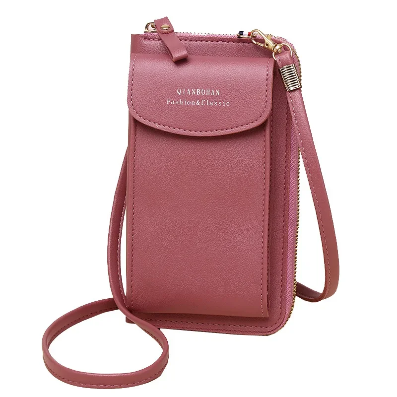 Fashion Phone Pocket Shoulder Bag Women Pu Leather Clip Design Female Small Crossbody Bags Ladies Messenger Purse Handbag Shoulder Bag Ladies Handbag Crossbody Bag