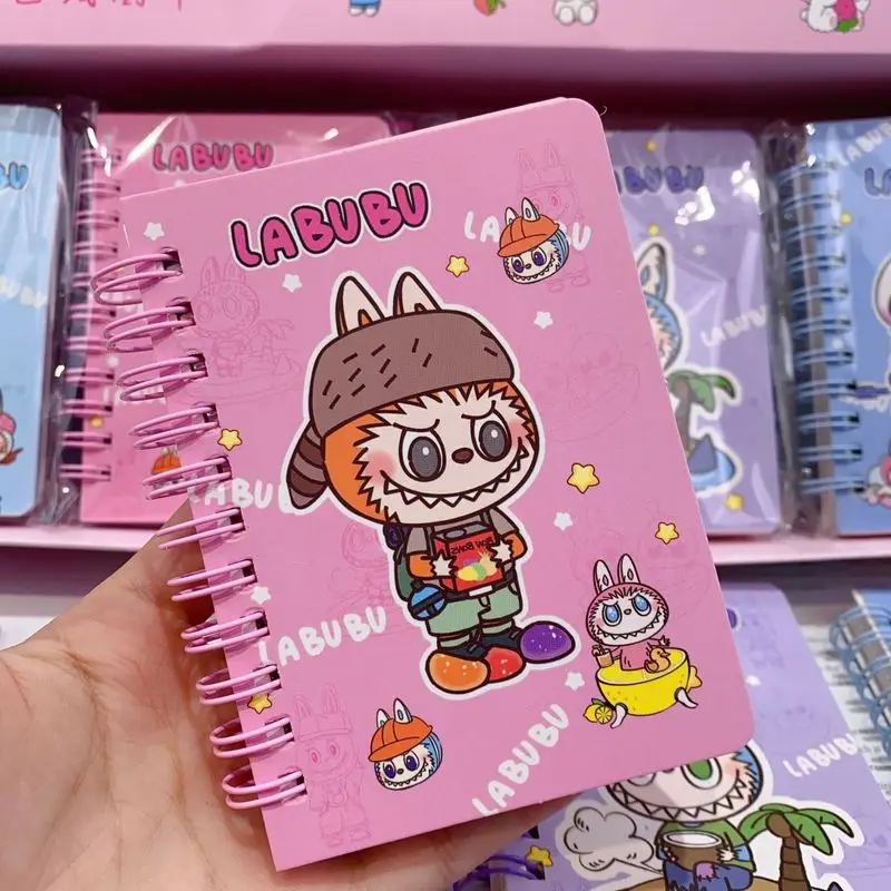 20pcs New Labubu A5 Coil Notebook Student Portable Notepad Diary Planner Hand Book Office School Supplies Stationery
