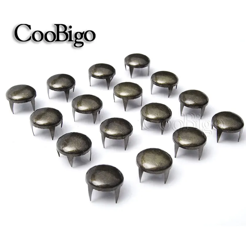 Description Picture 5 of item12mm Metal Claw Rivets Studs Round Spike Decorative Nailhead Bead DIY Leathercraft Shoes Bag Clothing Sewing Accessories 50pcs