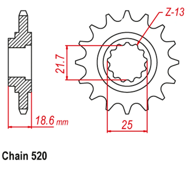 LOPOR 520 CNC 15T 45T Front Rear Motorcycle Sprocket for Kawasaki