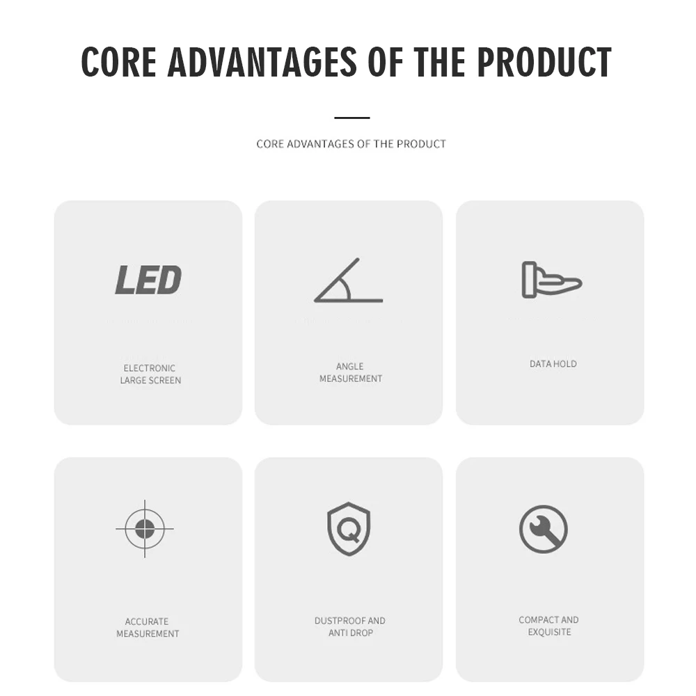 Digital Protractor Magnetic Laser Inclinometer Angle Gauge