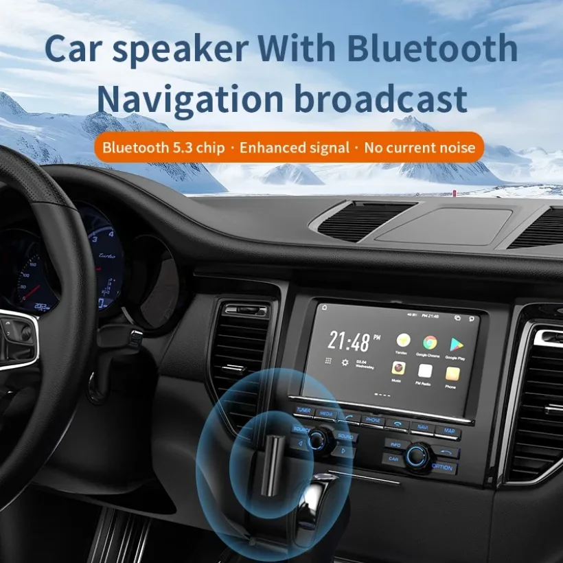 3 IN 1 Wirless Receiver Transmitter Bluetooth 5.3 Support TF Card Transmission With 3.5MM Metal For TV Headphones Car