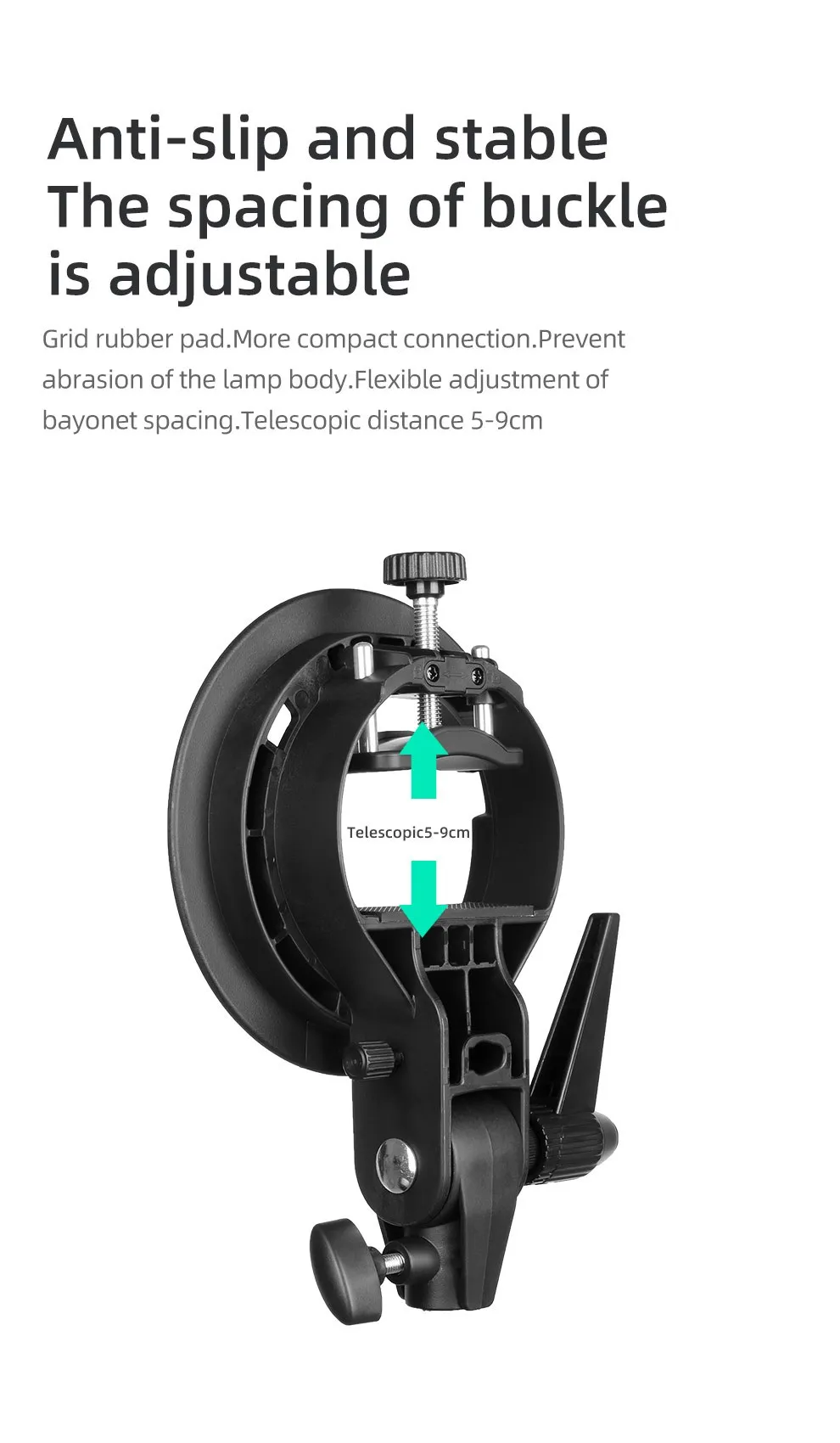 Godox S-Type Bracket Bowens S Mount Holder for Speedlite Flash Snoot Softbox Bea