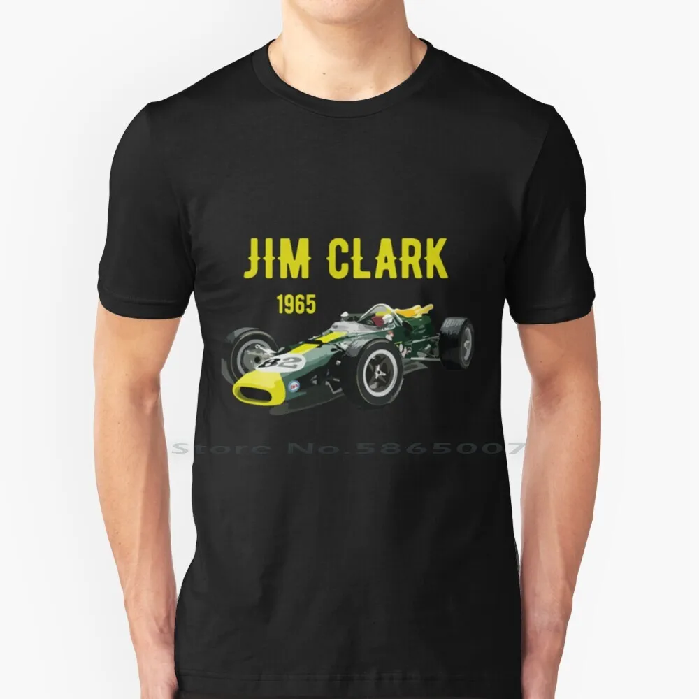 Jim Clark Lotus 38 Jim Clark 1965 Lotus 38 T Shirt 100% Cotone Lotus Auto Lotus Super Seven Caterham Seven Lotus Exige 380