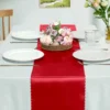 30cmx275cm Satin Table Runner Banquet Wedding Silk Ribbon Table Flags for Party Supply  Decoration Table Cover RunnerTablecloth 3
