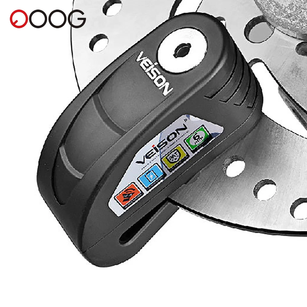 ล็อคดิสก์เบรกมอเตอร์ไซค์กลางแจ้ง ป้องกันการโจรกรรม กันน้ำ พร้อมสัญญาณกันขโมย ทนสนิม ล็อคดิสก์เบรกจักรยานเพื่อความปลอดภัย 1