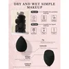 Black Makeup Sponges Set Face Cosmetic Puff Makeup Tool Large Beauty Eggs Puff Mini Beauty Egg Thumb Puff Korean Make up Blender 5