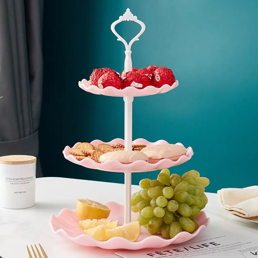 Cake Stand 3-Tier Cupcake Stand for Christmas Wedding Party
