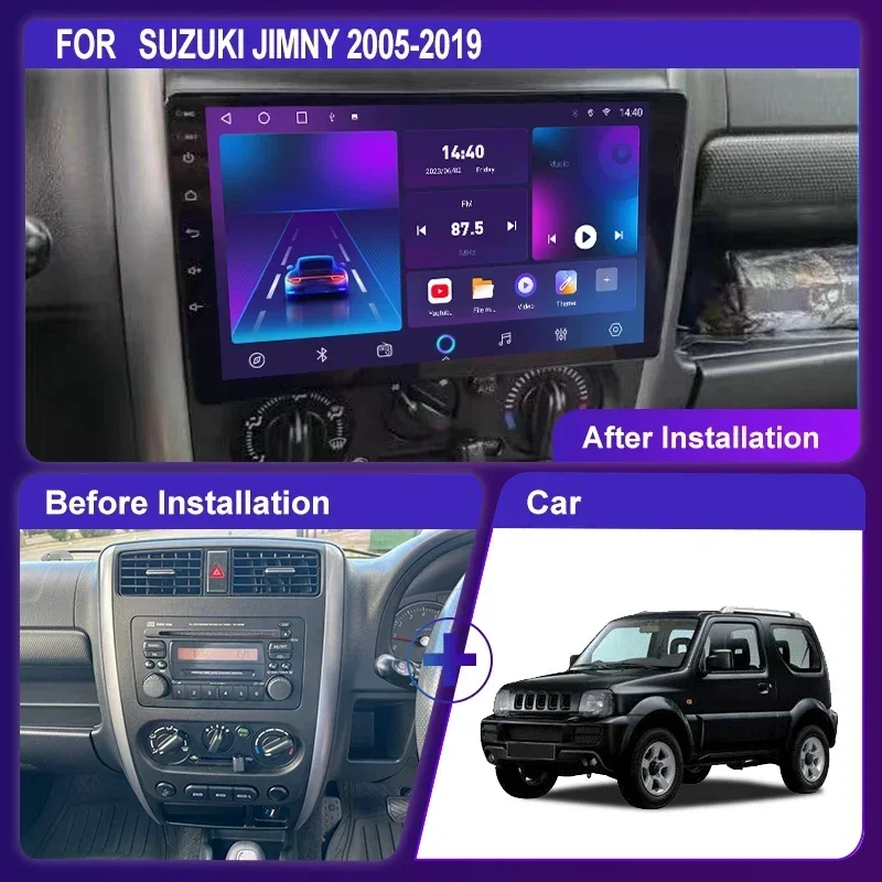 For Suzuki Jimny 2005-2019 Android 12.0 4G AI Voice Carplay