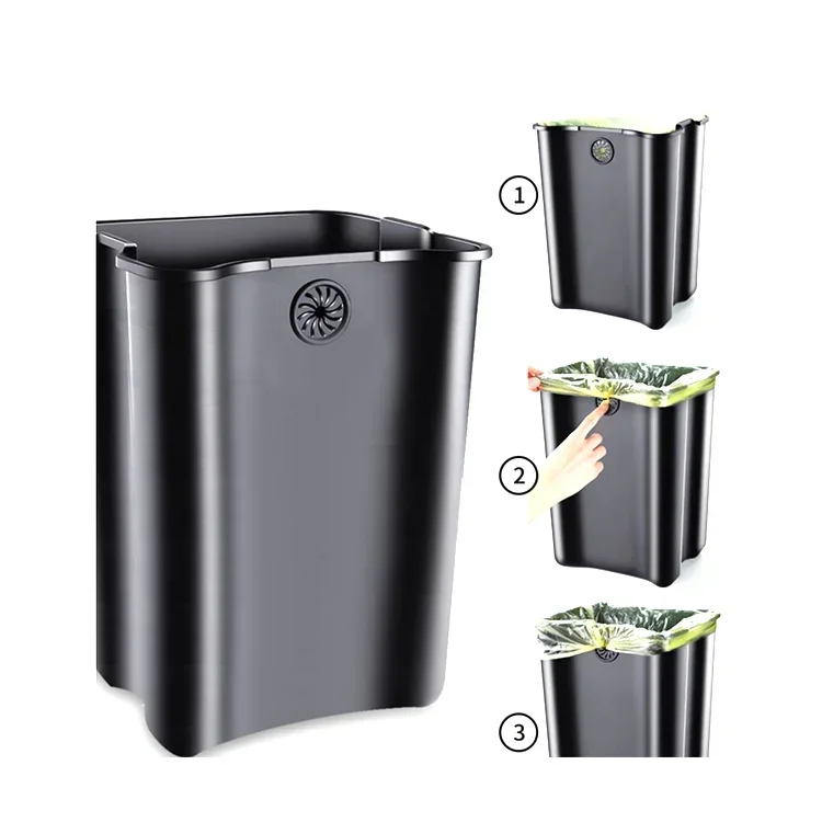 40L+40L Wholesale Large Capacity Automatic Intelligent Classification Stainless Steel Trash Cans Trash Can Compactor 5