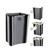 40L+40L Wholesale Large Capacity Automatic Intelligent Classification Stainless Steel Trash Cans Trash Can Compactor 5