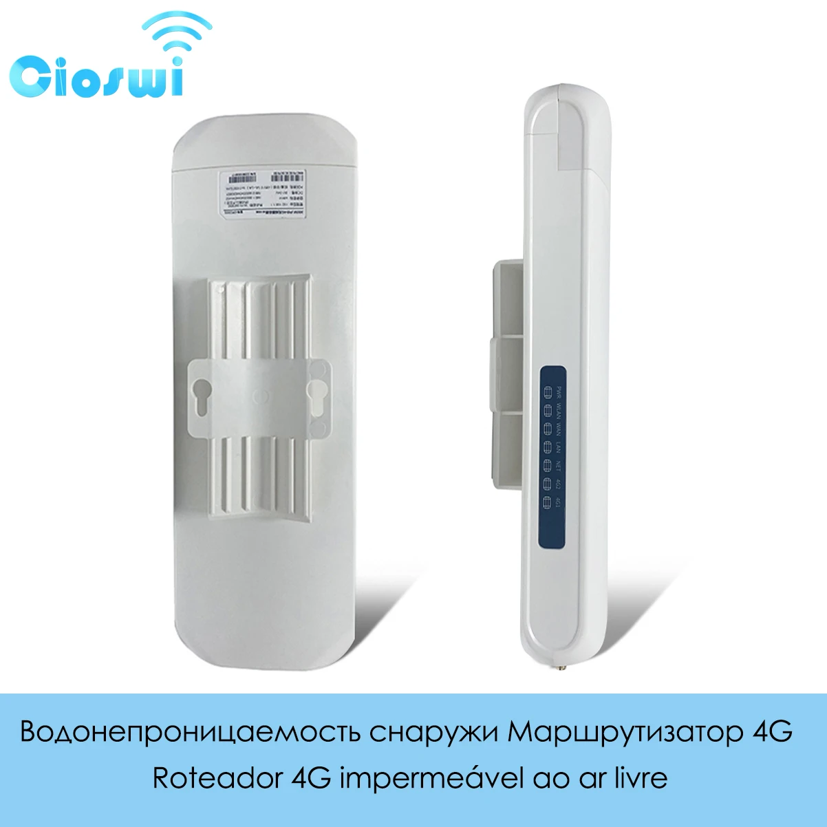 Cioswi-waterproof Home Wireless Wifi Router Outdoor 4g Dual Sim Card Ponto de Acesso Adaptador Poe 32 Usuário 300mbps - Imagem 2