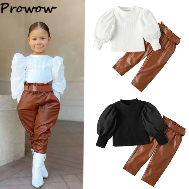 Leather Clothes Children Girls  Leather Leggings Kids Girls - Children  Kids Girls - Aliexpress