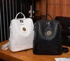 New Fashion High Quality Woven Soft Leather Backpack Women Large Capacity Travel Shoulder Bags School Bag Leisure Backpacks 1