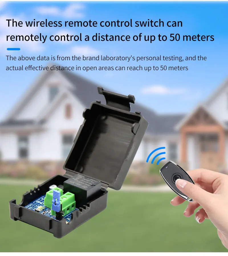 433Mhz Universal Wireless Remote Control Switch Kit Access Control DC 12V 1CH Re
