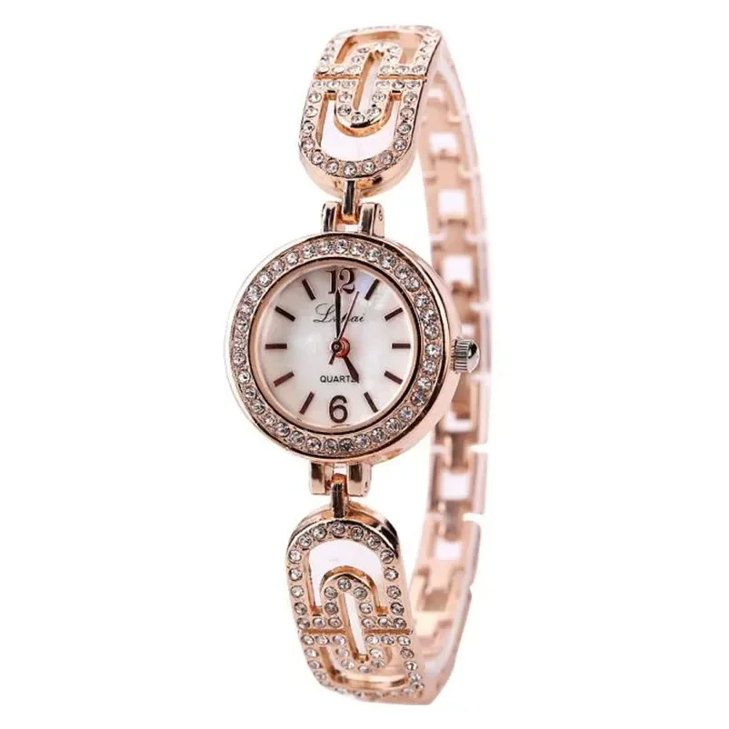 

Lvpai Top Brand Women Bracelet Watches Luxury Ladies Rhinestone Gold Alloy Wristwatches Women Dress Watches Relogio