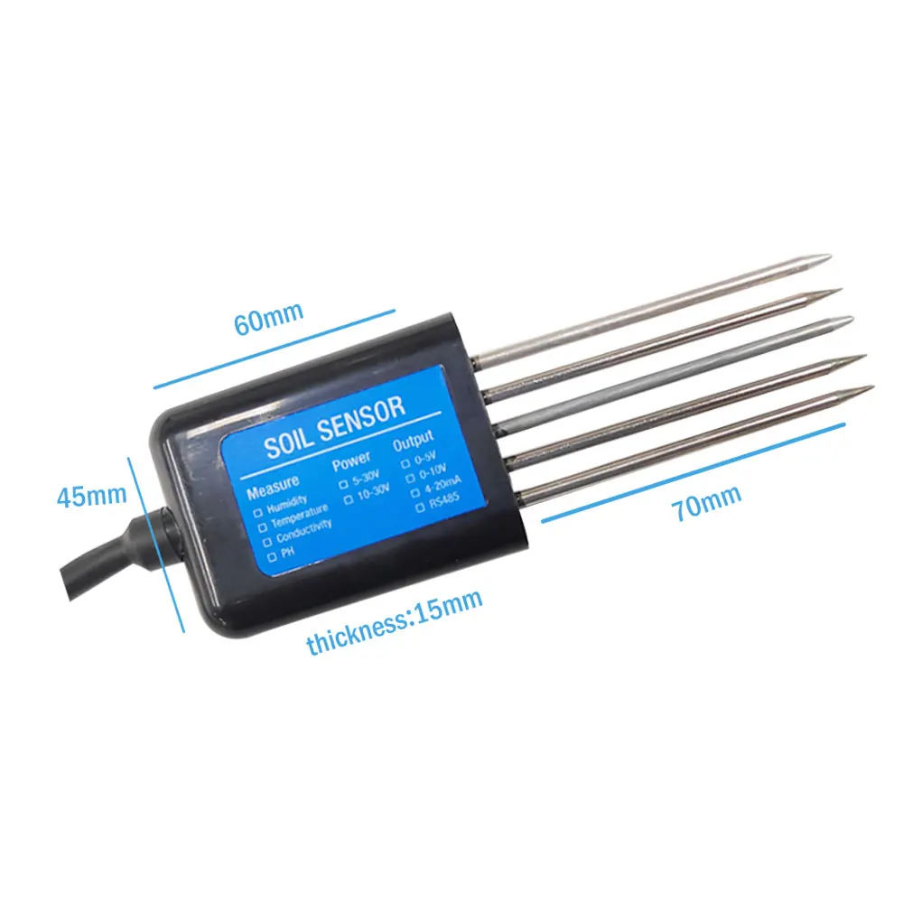   µ  , EC PH NPK 4-20mA 0-5V RS485 Modbus  