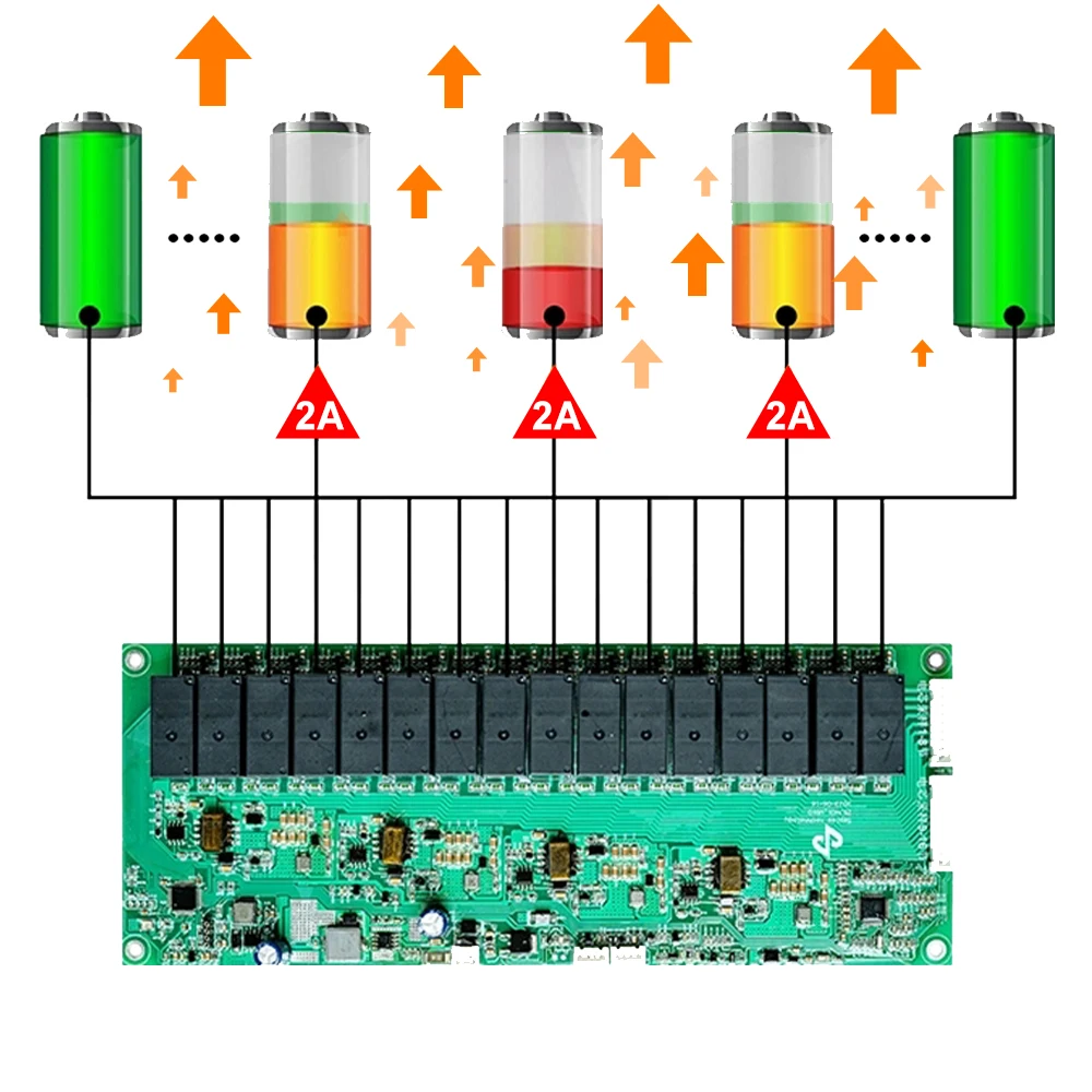 Seplos 3,0 version 48v batterie lifepo4 fall diy kits smart bms 51,2 v 280ah bt lcd 2a aktive balancer lithium case montieren box