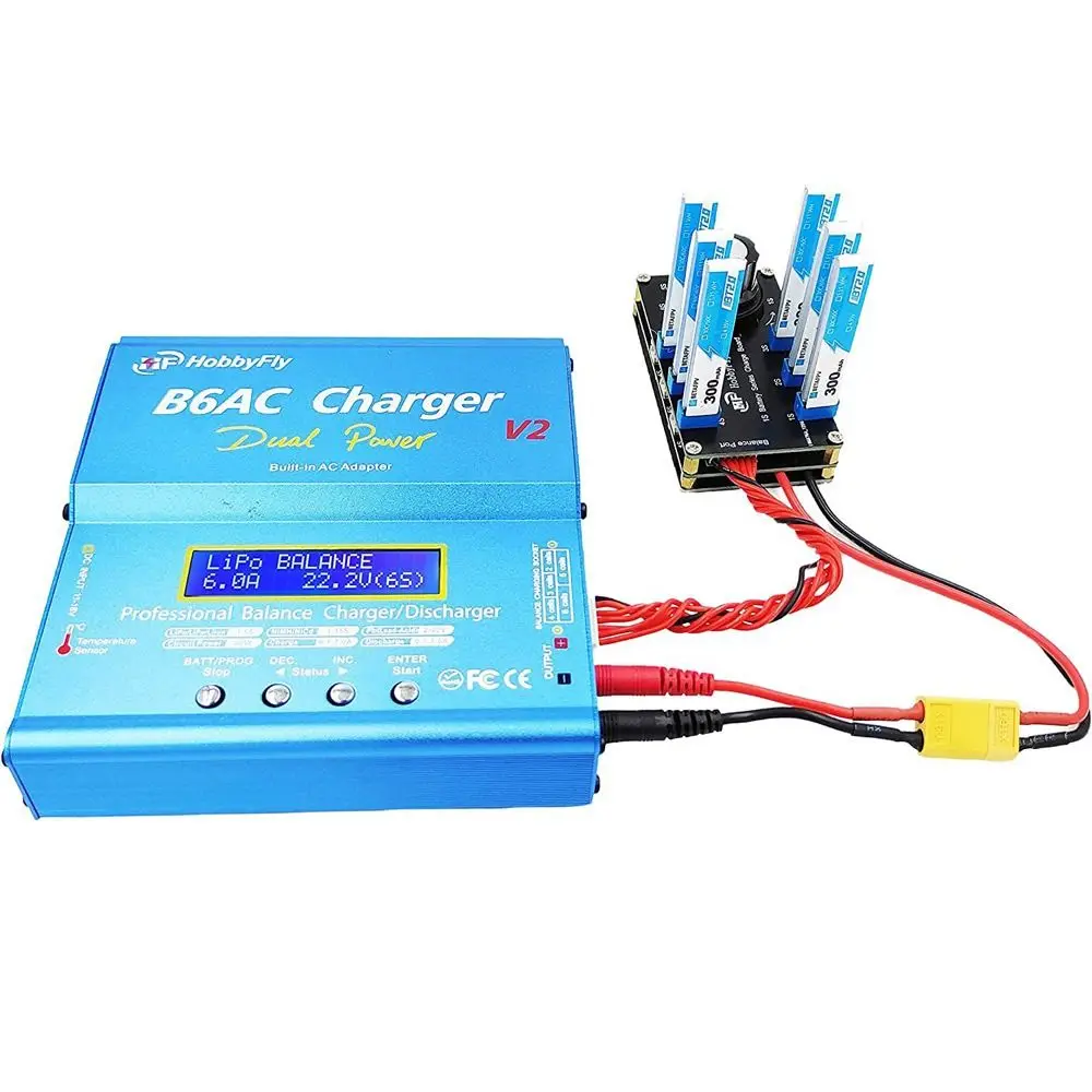 Chargeur multiport Lipo 1S 1.5A PH2.0 BT2.0 GNB27 pour drone whoop