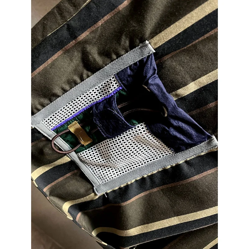 2024 New Japanese-Style Retro High Street Striped Design Sports Casual Shorts Men's Summer Loose Straight Shorts