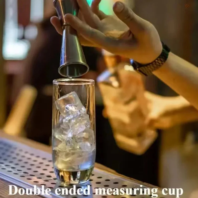 Stainless Steel Measuring Cups Utensils Party Graduated Cocktails Mixing Liquid Drinks DIY Tools