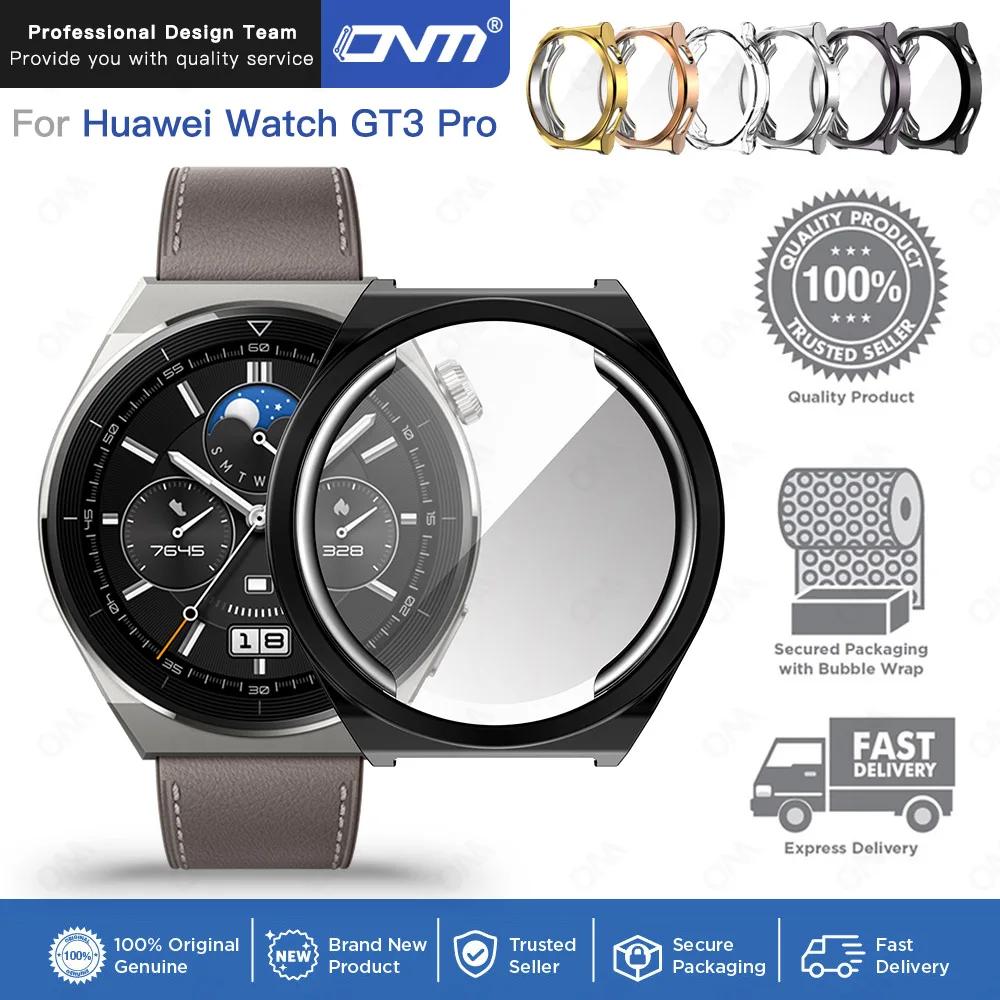 Funda protectora de pantalla para Huawei Watch GT3 Pro GT2 2 GT2E 2E 46mm,  carcasa protectora completa, accesorios de TPU