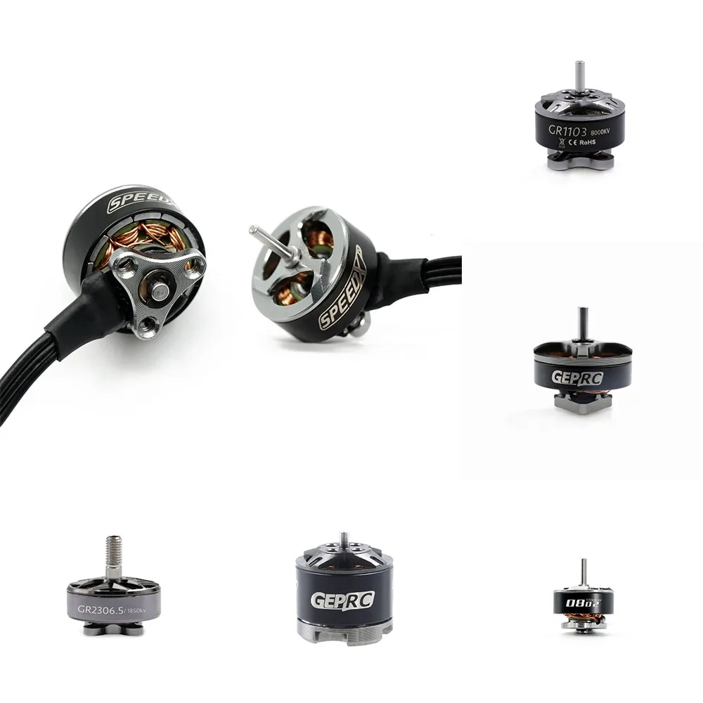 

Бесщеточный двигатель GEPRC для FPV дрона, аксессуары GR1408 2500KV/GR1105 5000KV/GR1103 8000KV/0802 17000KV