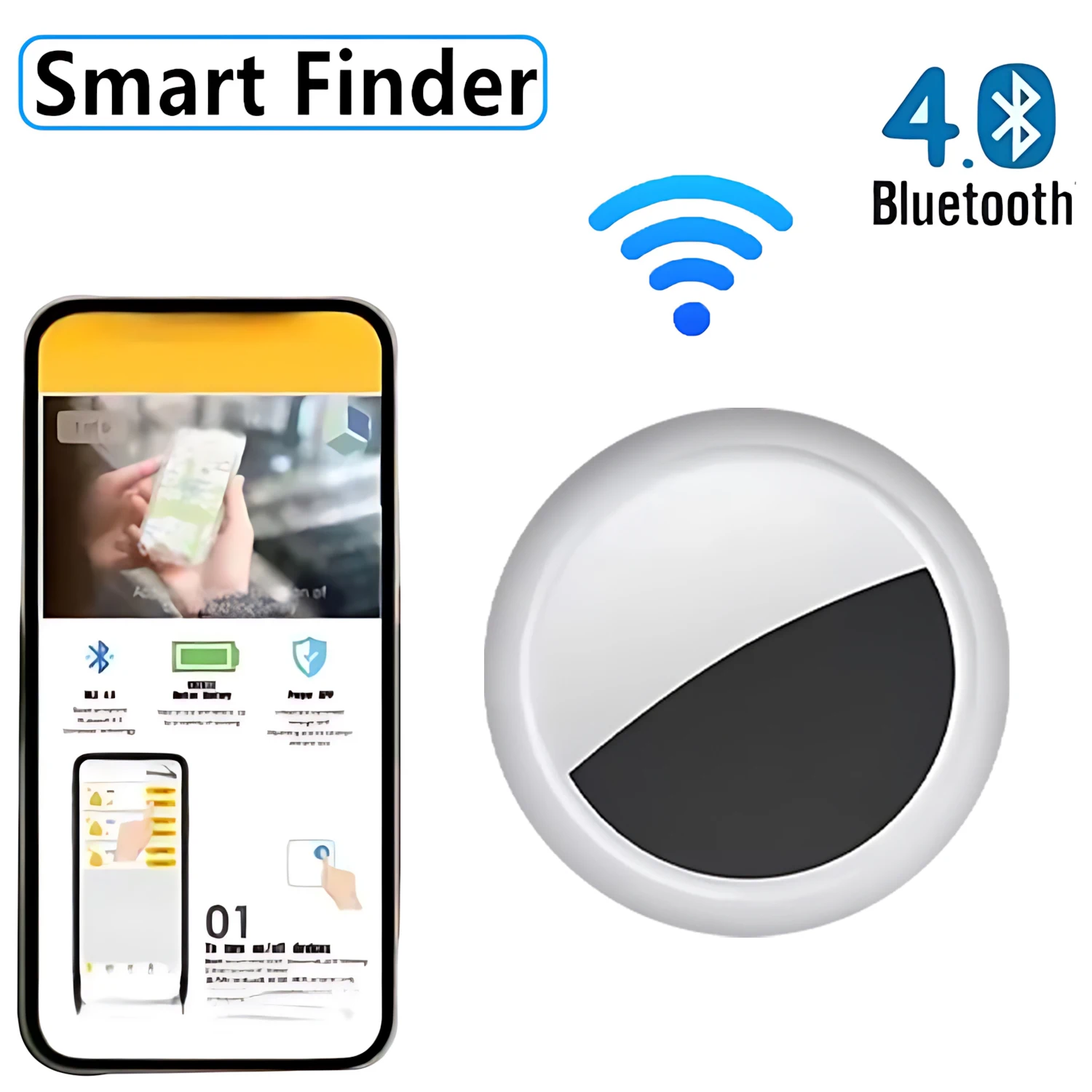 Smart Finder isearching Find My Device Gps Tracker Smart Tag Bluetooth Search Locator Tracking Finder Global Positioning Anti-lo