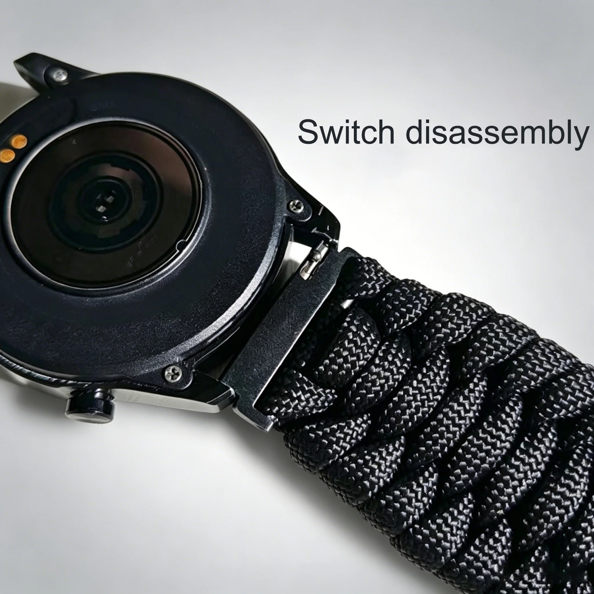 Outdoor Umbrella Rope Watch Strap - 22/20mm Bracelet Band