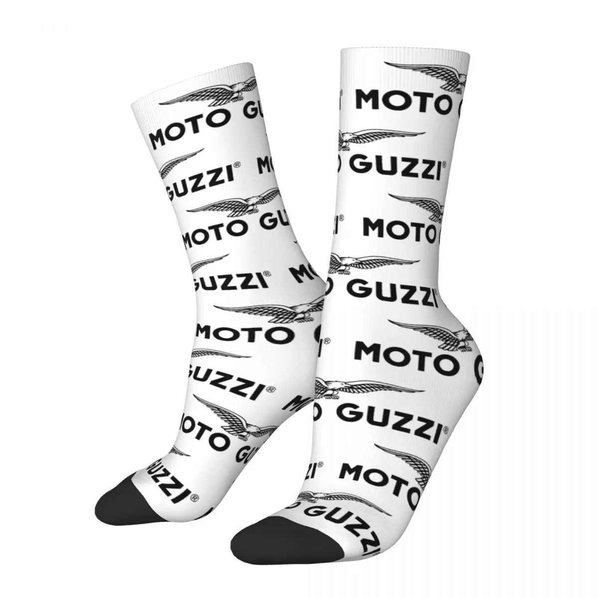 

Women's MOTO GUZZI MOTOR Rider Motorcycle Racing Cross Socks Soft Funny Happy Socks Novelty Merch Middle TubeCrew Socks