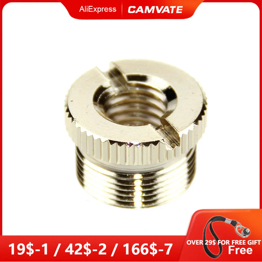 CAMVATE Female 3 8 16 To 5 8 27 Male Mic Adapter For Microphone Stand camvate-female-3-8-16-to-5-8-27-male-mic-adapter-for-microphone-stand